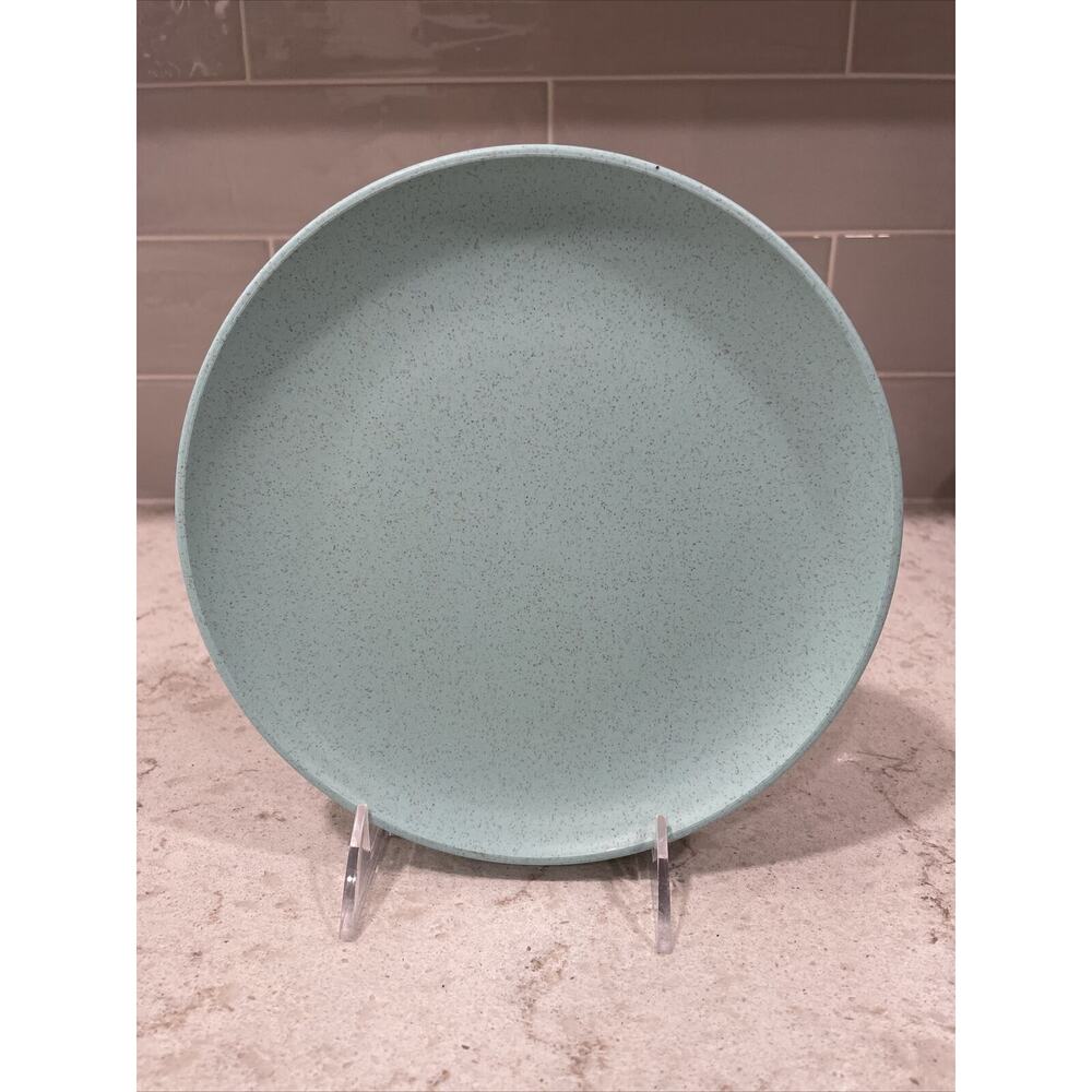 Set of 4 TarHong 8.5" Plates Melamine Tabletop Mix Sage Fleck Lunch Salad Child